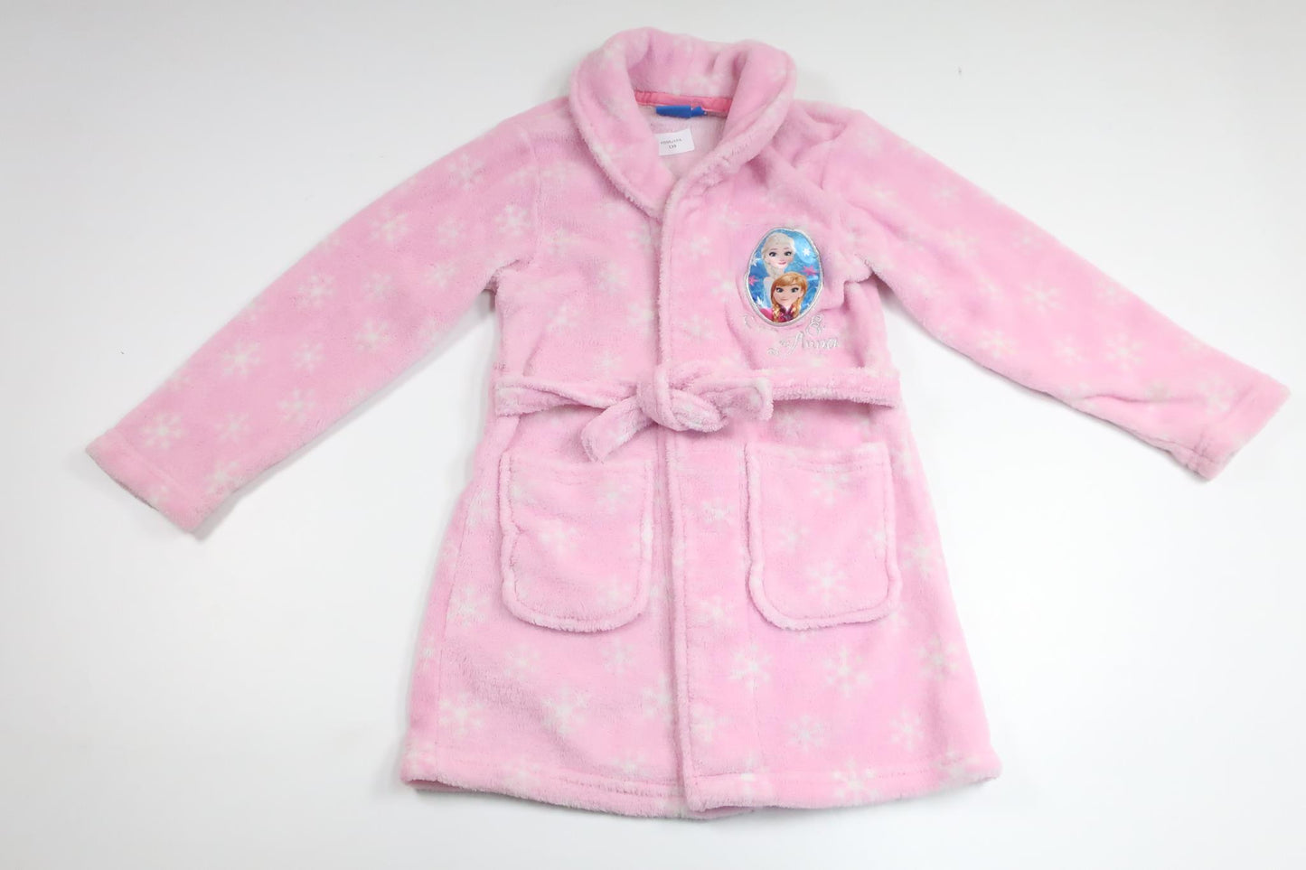 Bademantel/Morgenmantel mit Frozen-Motiv von Disney – Größe 110/116 – Rosa
