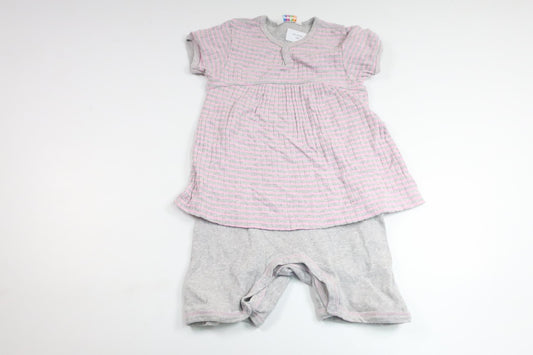 Dress with built-in jumpsuit from Joha - Size 86/92 - Grey