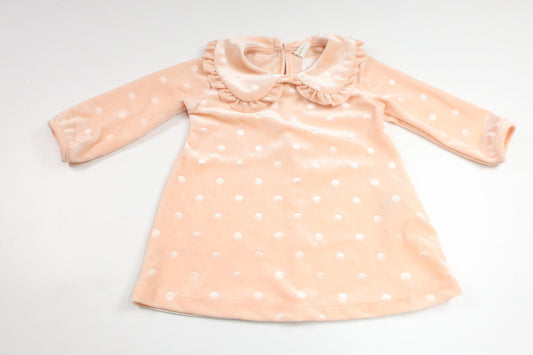 Velour dress from H&amp;M - Size 68 - Pink