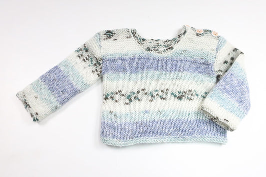 Knitted sweater from Hemstickat - Size 68 - Blue