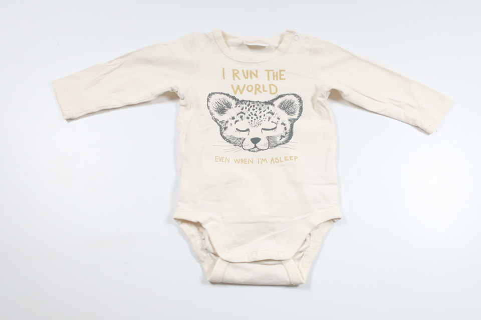 Body von Lindex – Größe 62 – Cremeweiß