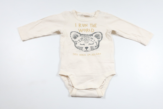 Body von Lindex – Größe 62 – Cremeweiß