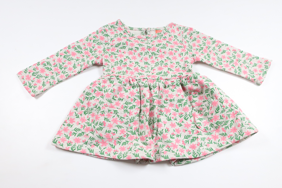 Floral dress from Koton Baby - Size 62/68 - Grey