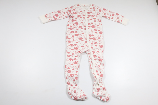 Pyjama mit Wolkenmuster von Lupilu – Größe 86 – Weiß