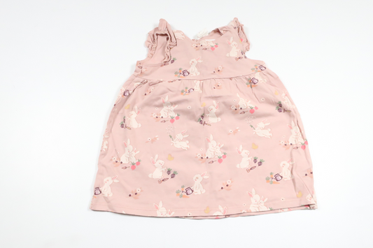 Dress with rabbits from H&M - Size 74 - Pink