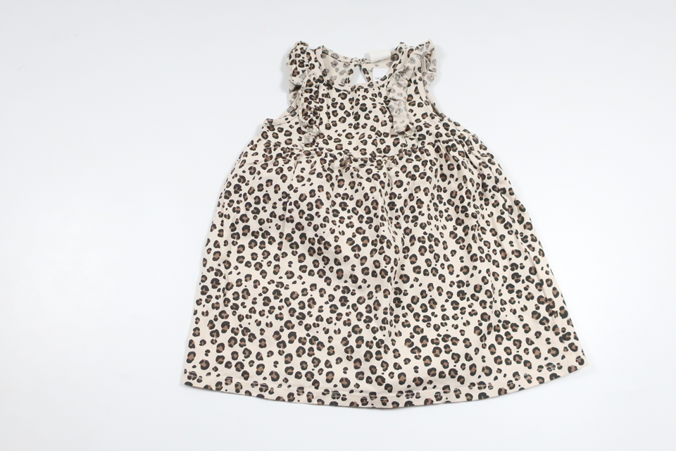 Leopard print dress from H&M - Size 74 - Beige