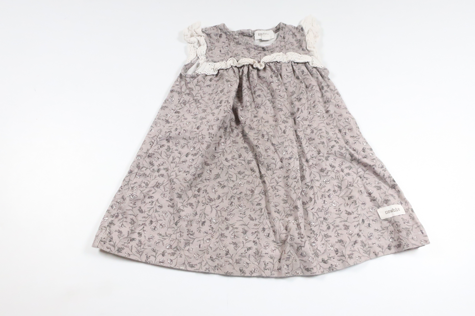 Geblümtes Kleid von Newbie – Größe 86 – Lila