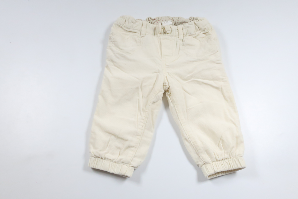 Lined trousers from H&amp;M - Size 74 - Off-white