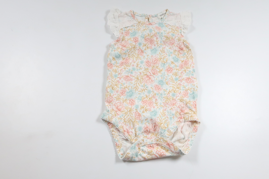 Geblümter Body von Newbie – Größe 74 – Mehrfarbig