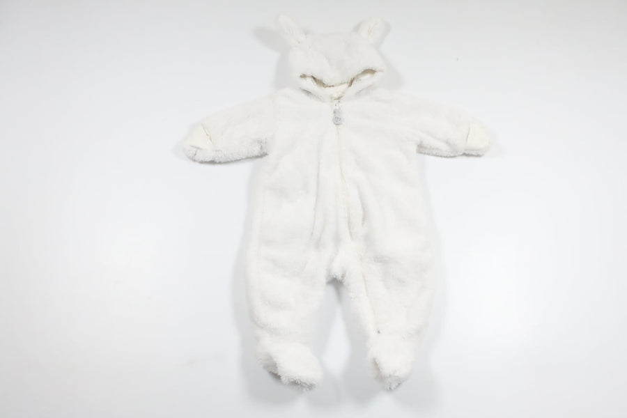 Teddy-Jumpsuit von H&MM - Größe 56 - Weiß