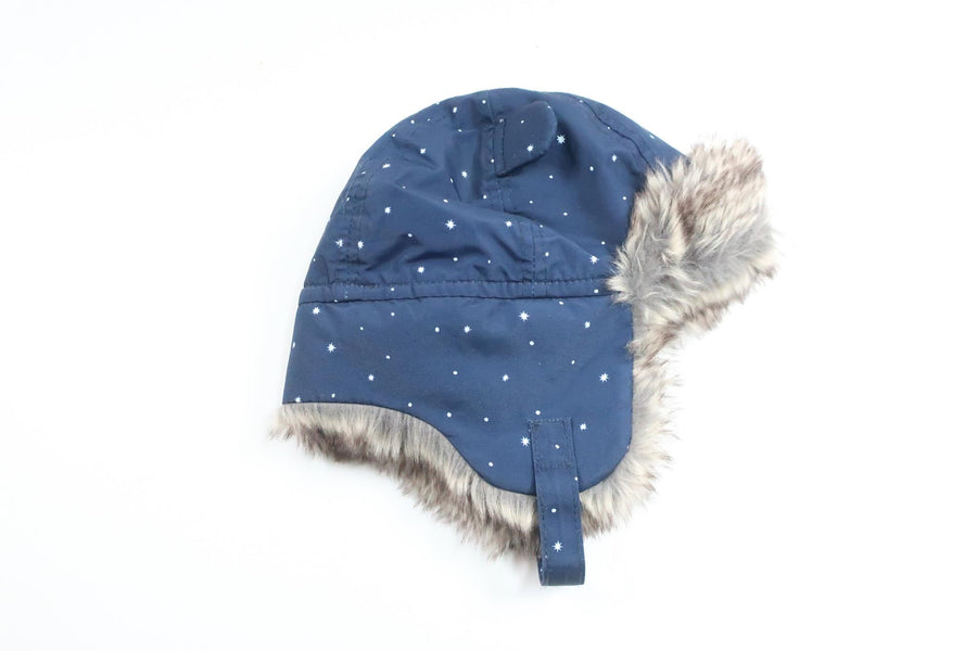 Fleecegefütterte Helmmütze von H&M - Größe 74 - Marineblau