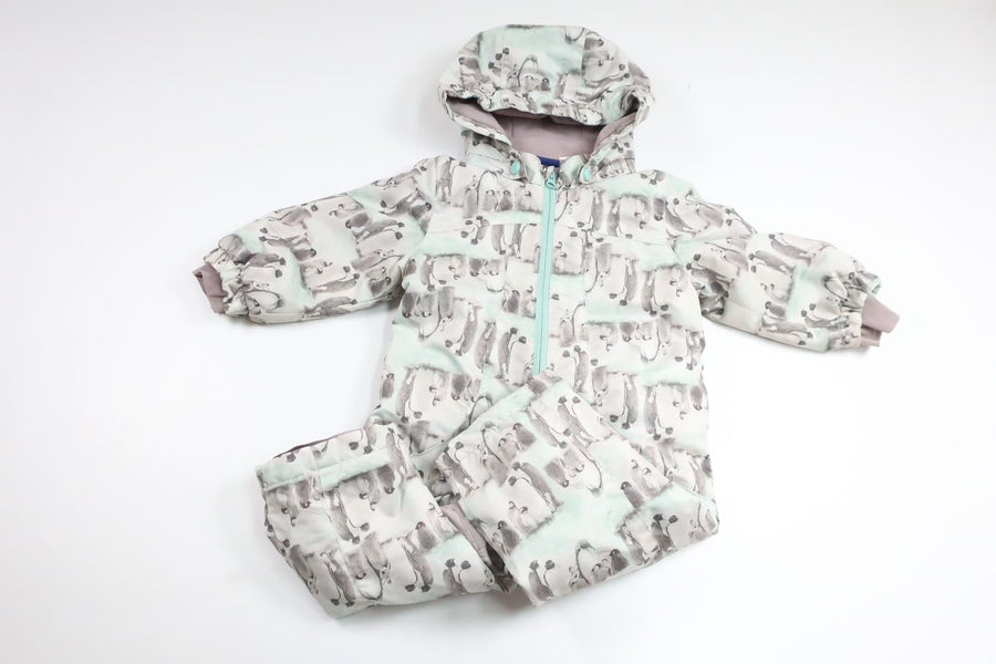 Overall mit Pinguinen von Lupilu – Größe 74/80 – Grau