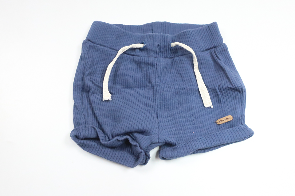 Gerippte Shorts von Minymo – Größe 56 – Marineblau