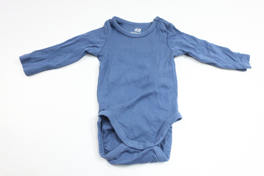 Body von H&MM - Größe 62 - Blau
