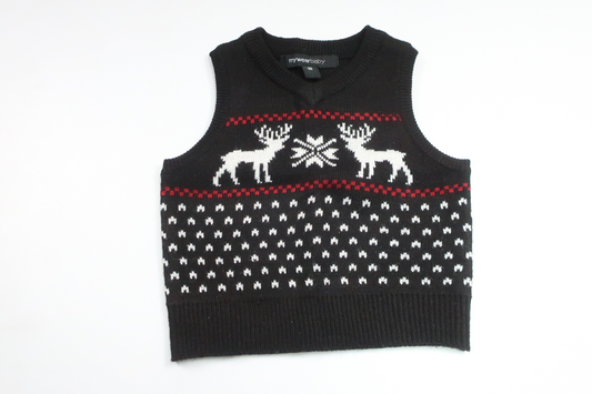 Strickweste von My Wear Baby – Größe 68 – Schwarz