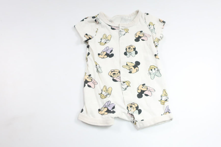 Pyjama mit Disney-Motiv (Hersteller unbekannt) – Größe 50/56 – Weiß