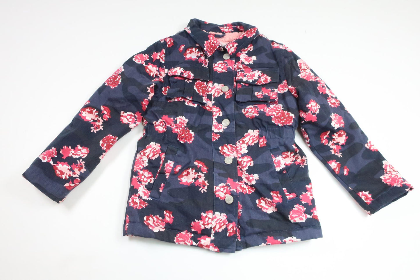 Floral jacket from Lupilu - Size 116 - Navy blue