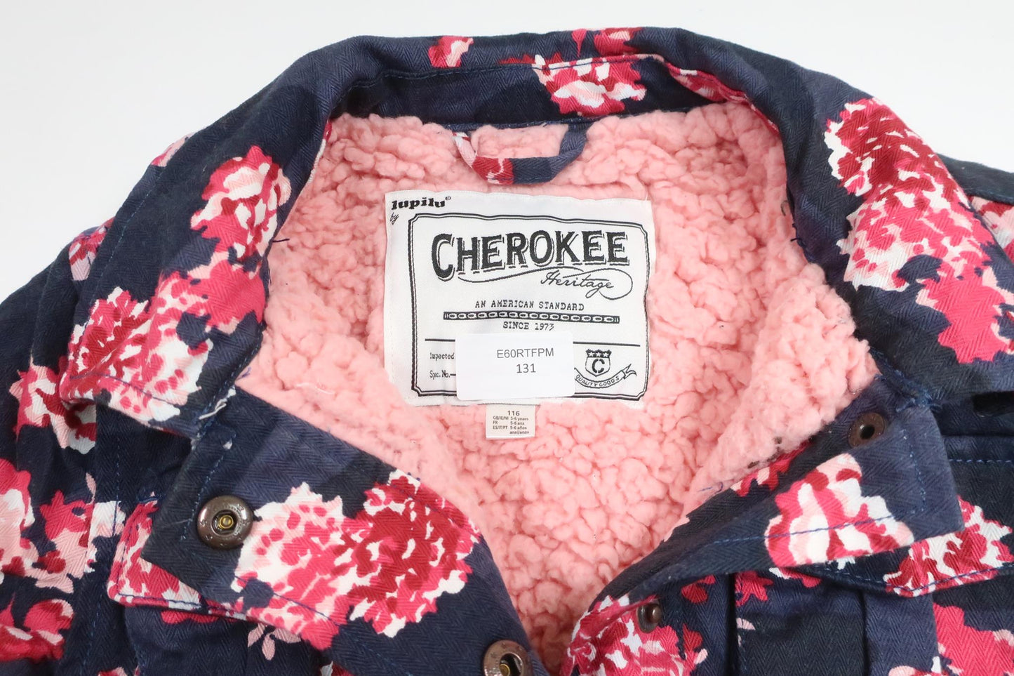 Floral jacket from Lupilu - Size 116 - Navy blue