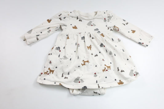 Dress with built-in body from H&M - Size 62 - White