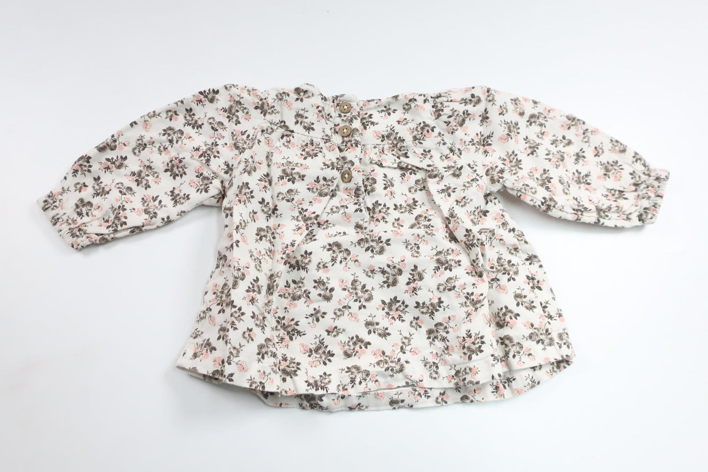 Geblümte Tunika von Newbie – Größe 62 – Weiß