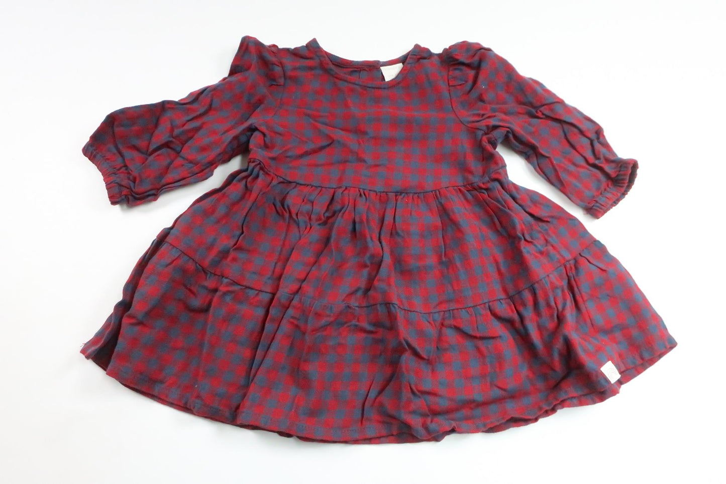 Checked dress from Lindex - Size 74 - Red