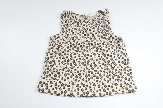 Leopard-print tunic from H&amp;M - Size 74 - Beige