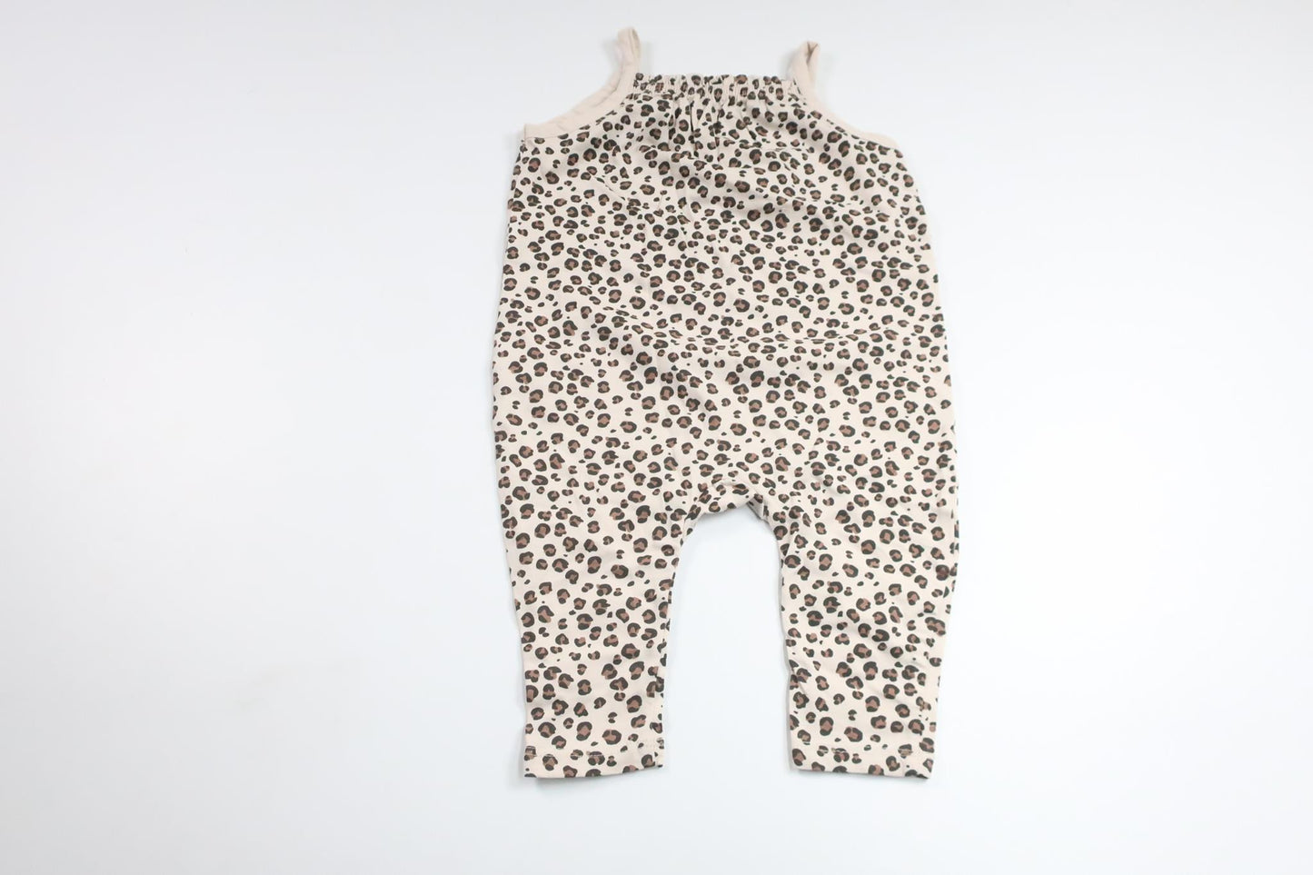 Leopardenmuster-Jumpsuit von H&MM - Größe 74 - Beige