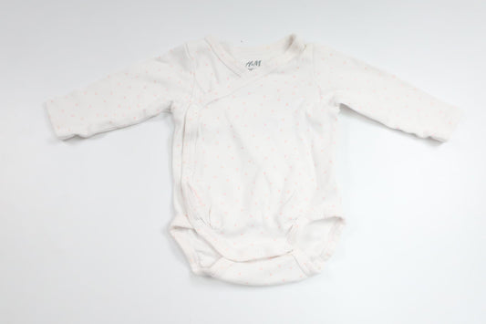 Wrap bodysuit with dots from H&amp;M - Size 50 - White