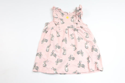 Dress with rabbits from H&amp;M - Size 68 - Pink