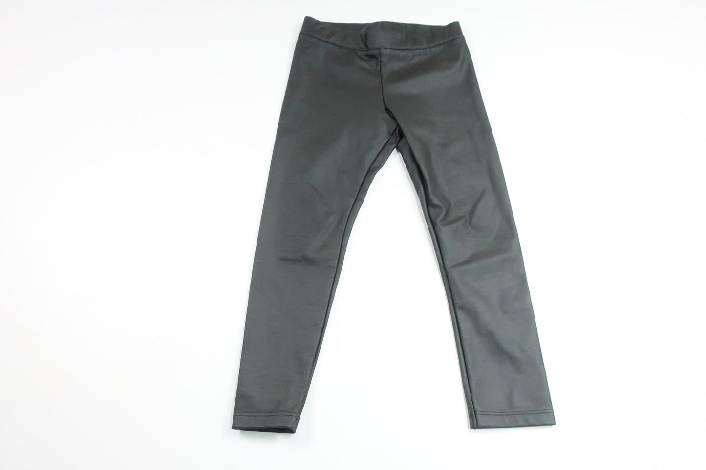 Faux leather leggings from H&amp;M - Size 98 - Black