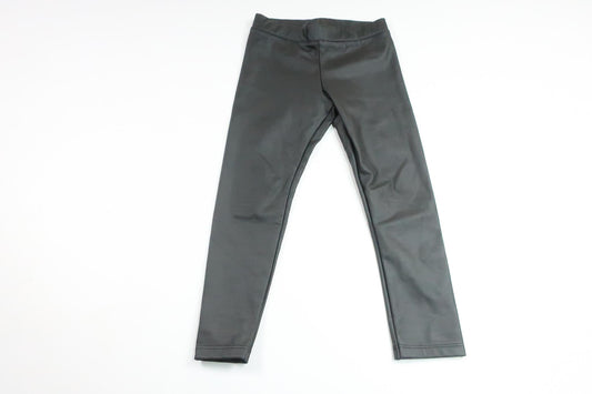 Faux leather leggings from H&amp;M - Size 98 - Black