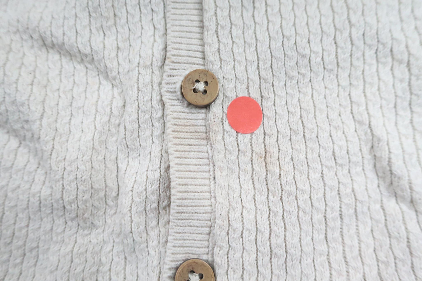 Strickjacke von Newbie – Größe 86 – Cremeweiß