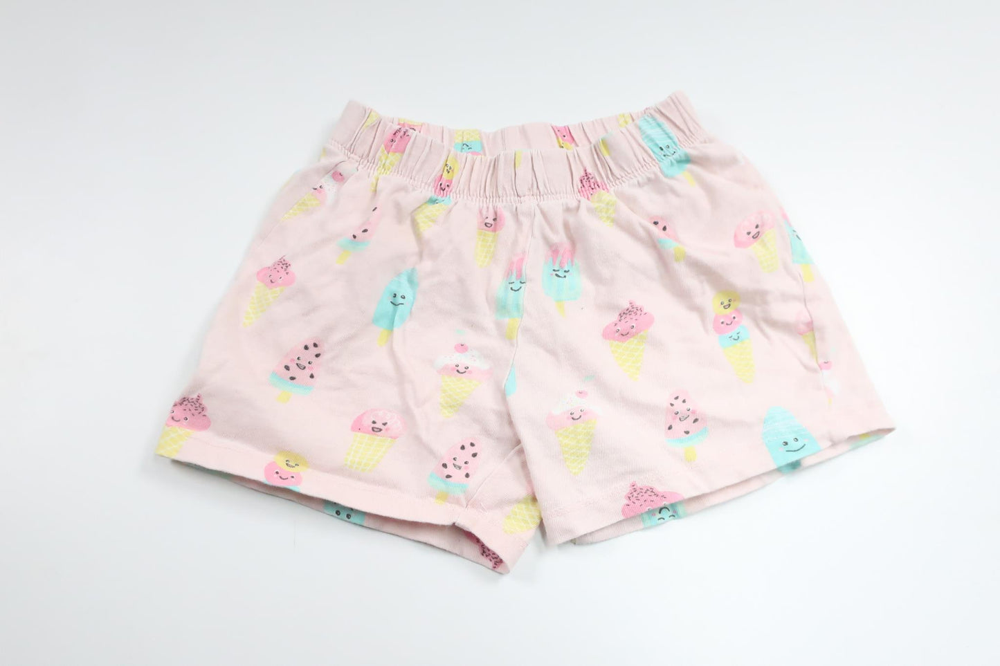Pyjamashorts mit Eiscrememotiv von Unbekannt – Größe 86/92 – Rosa