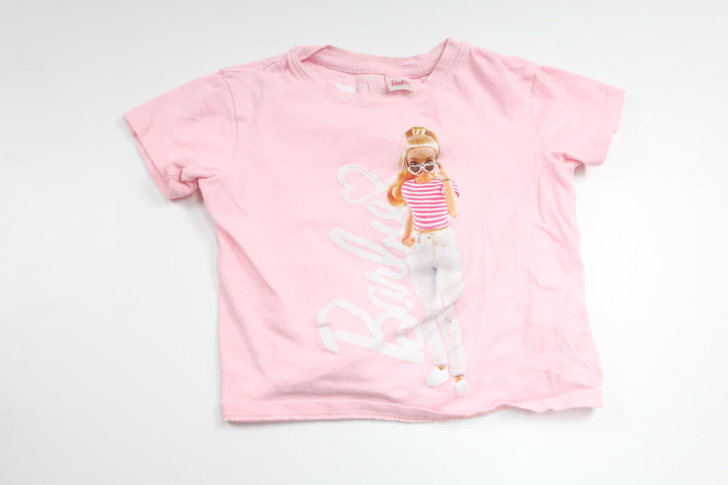 T-Shirt mit Barbie-Motiv von H&MM - Größe 92 - Rosa