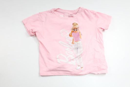 T-Shirt mit Barbie-Motiv von H&MM - Größe 92 - Rosa