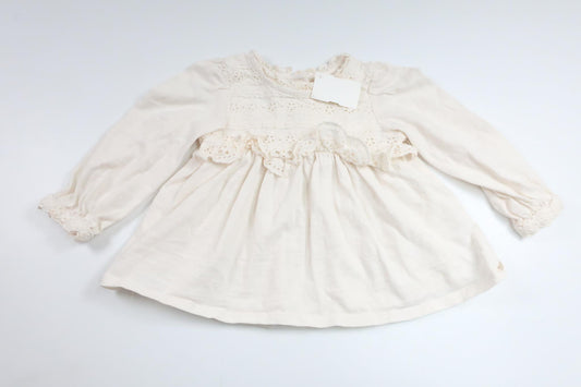 Tunika von Next – Größe 74/80 – Cremeweiß