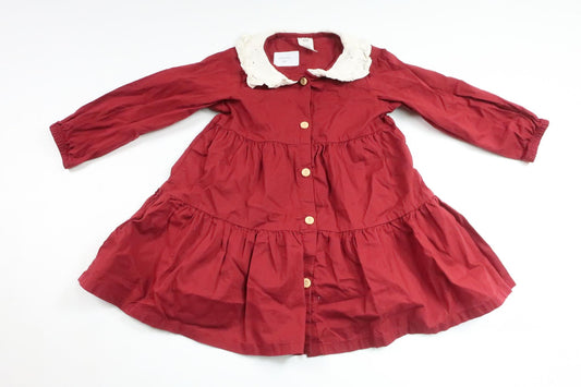 Kleid von H&MM - Größe 80 - Burgunderrot