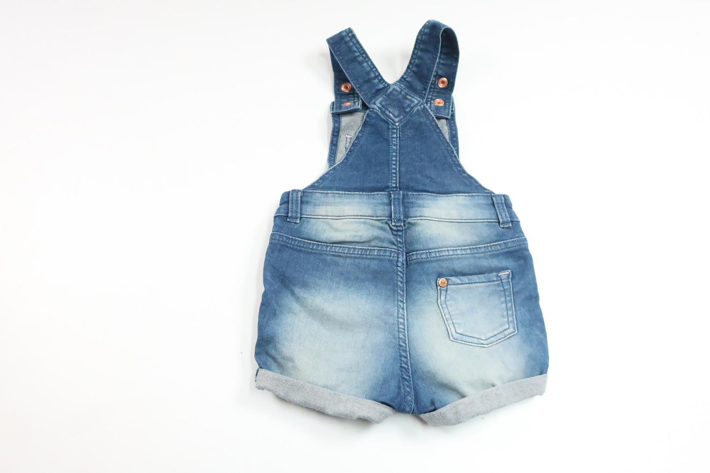 Bib shorts with heart from H&amp;M - Size 68 - Denim