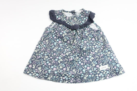 Floral dress from Newbie - Size 62 - Navy blue