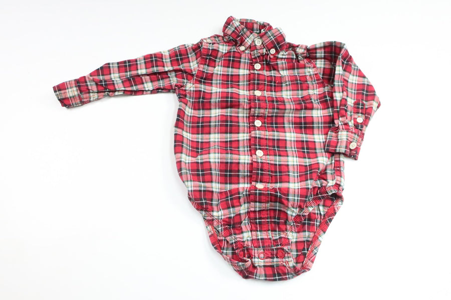 Checked bodysuit from Carter's - Size 80/86 - Red