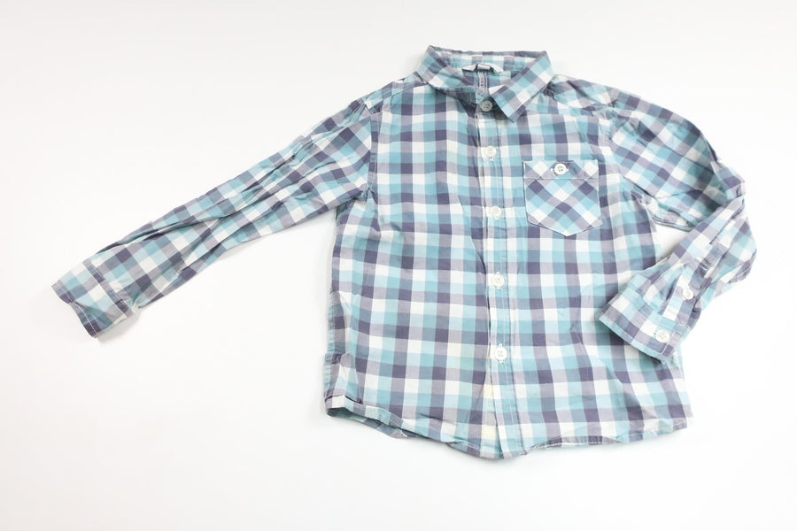 Checked shirt from Åhléns - Size 98/104 - Blue