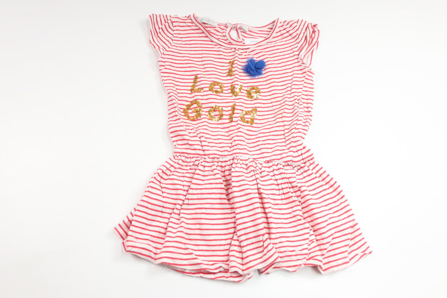 Striped dress from Lemon Beret - Size 104/110 - White