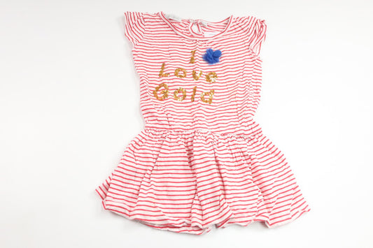 Striped dress from Lemon Beret - Size 104/110 - White
