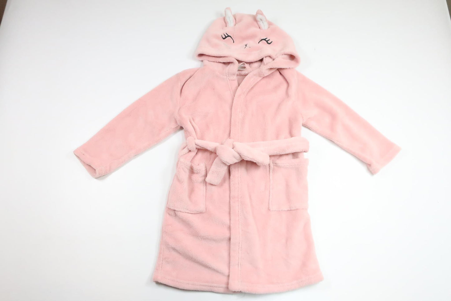 Bademantel/Morgenmantel aus Fleece von H&MM - Größe 110/116 - Rosa