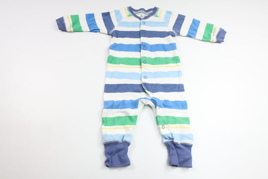 Gestreifter Pyjama von Åhléns – Größe 62/68 – Blau