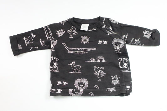 Sweater with animals from Lindex - Size 56 - Black