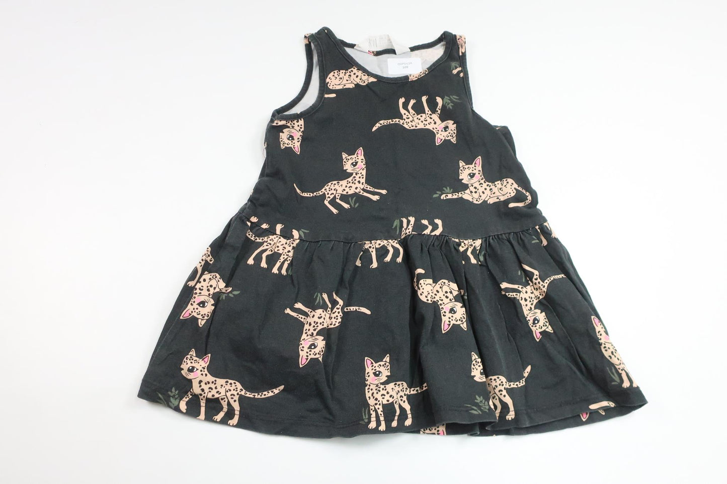 Dress with leopards from H&amp;M - Size 92 - Grey
