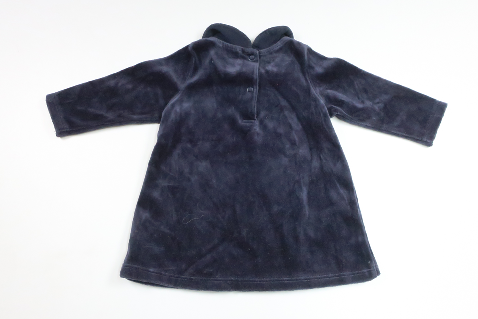 Velour dress from H&amp;M - Size 68 - Navy blue