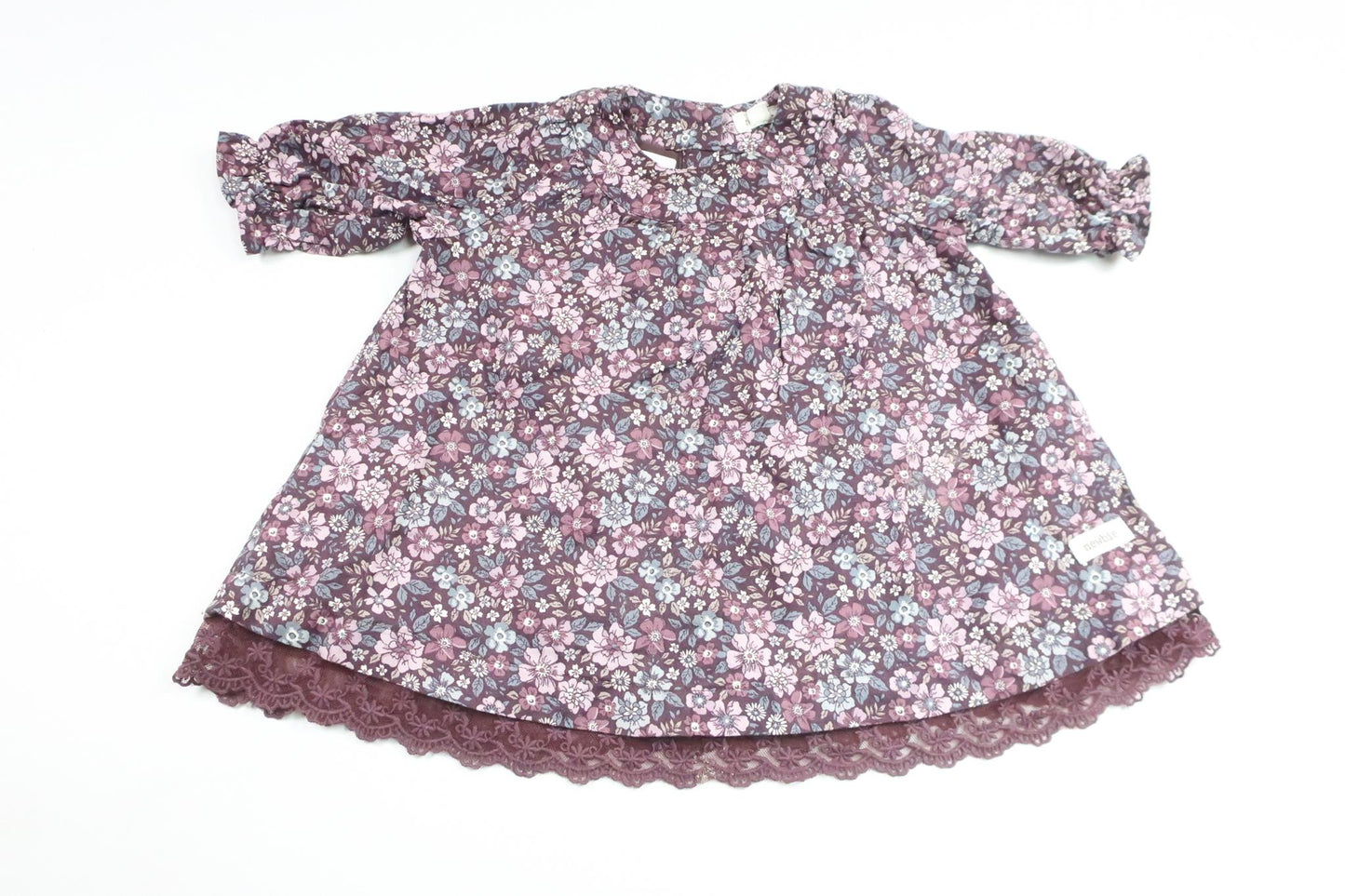 Floral dress from Newbie - Size 68 - Purple