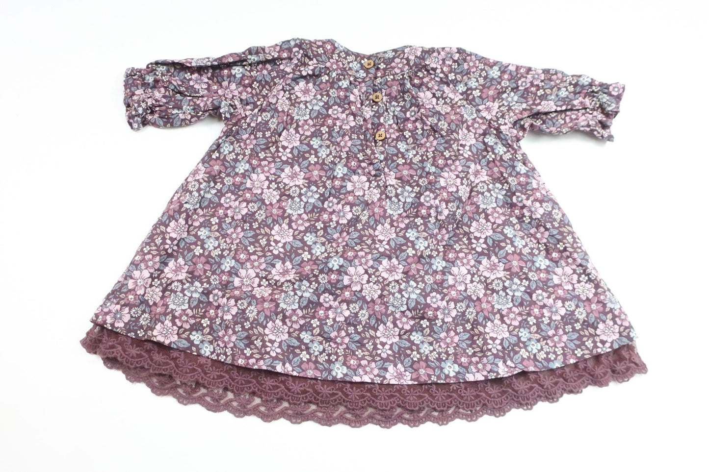 Floral dress from Newbie - Size 68 - Purple